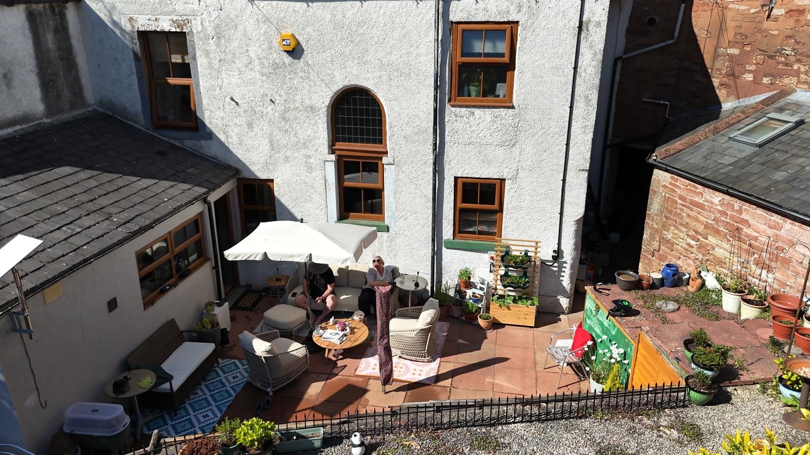 Supplied photograph of the existing rear courtyard